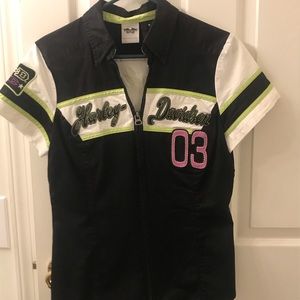 Harley-Davidson zip-front shirt